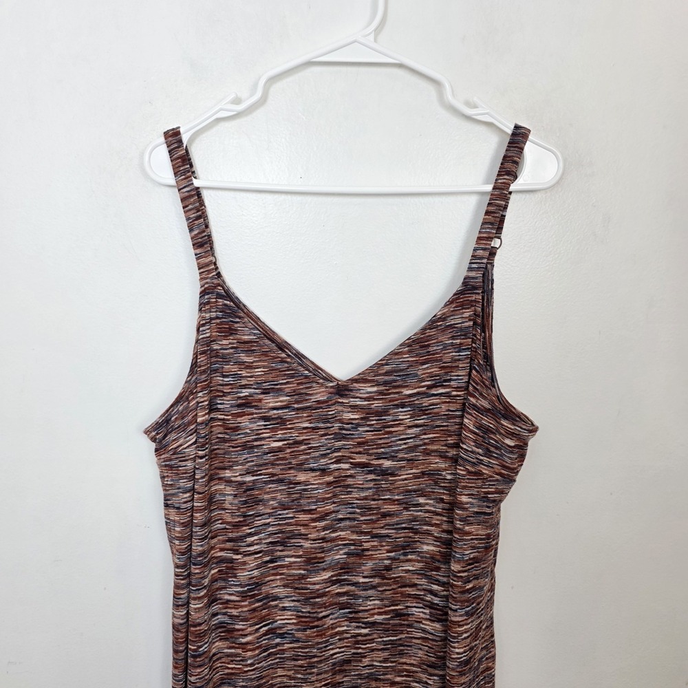 TORRID Multicolor Knit Lightweight Spacedye Casual Tank Midi‎ Dress Size 3X - Picture 4 of 11